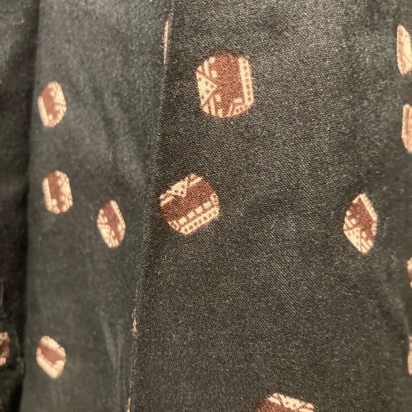 All Saints Button Up Shirt Dark Blue and Bead Pattern - Picture 4 of 4